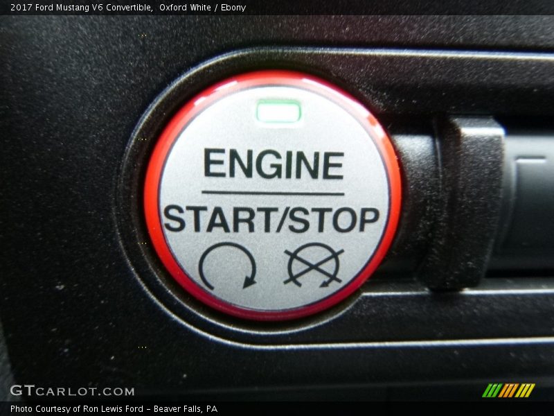 Oxford White / Ebony 2017 Ford Mustang V6 Convertible