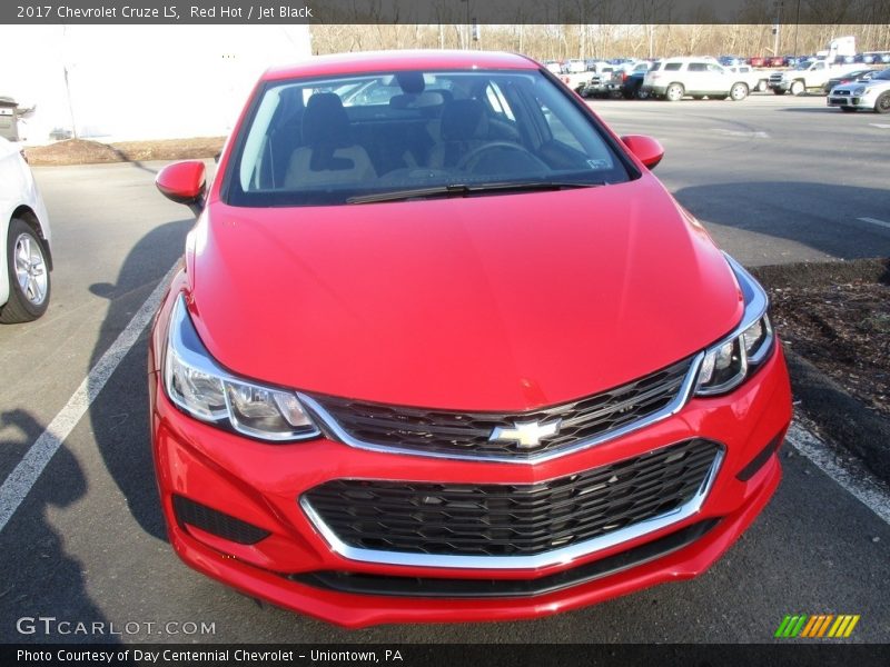 Red Hot / Jet Black 2017 Chevrolet Cruze LS