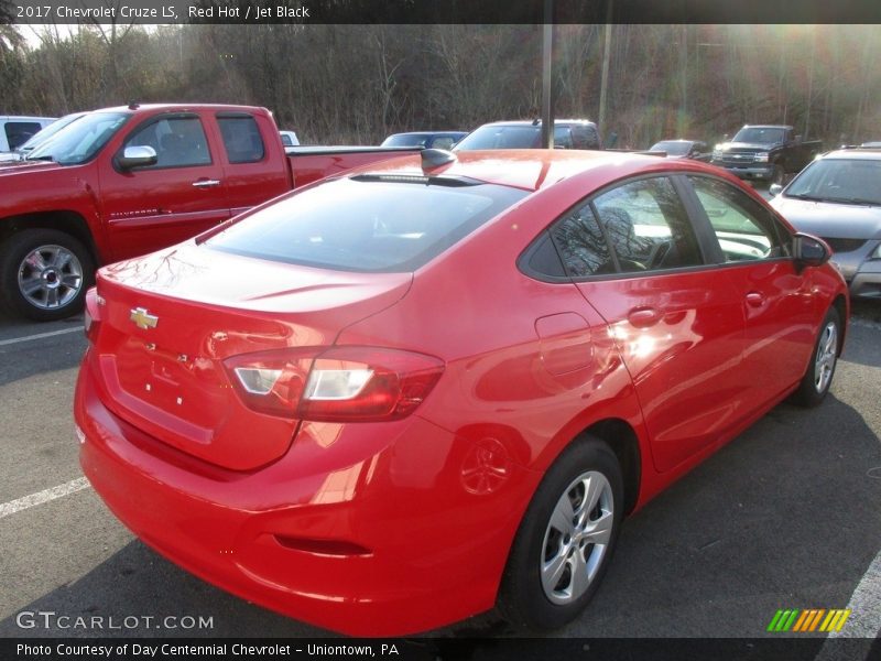 Red Hot / Jet Black 2017 Chevrolet Cruze LS