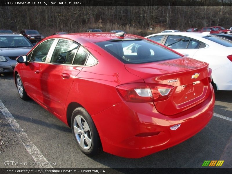 Red Hot / Jet Black 2017 Chevrolet Cruze LS