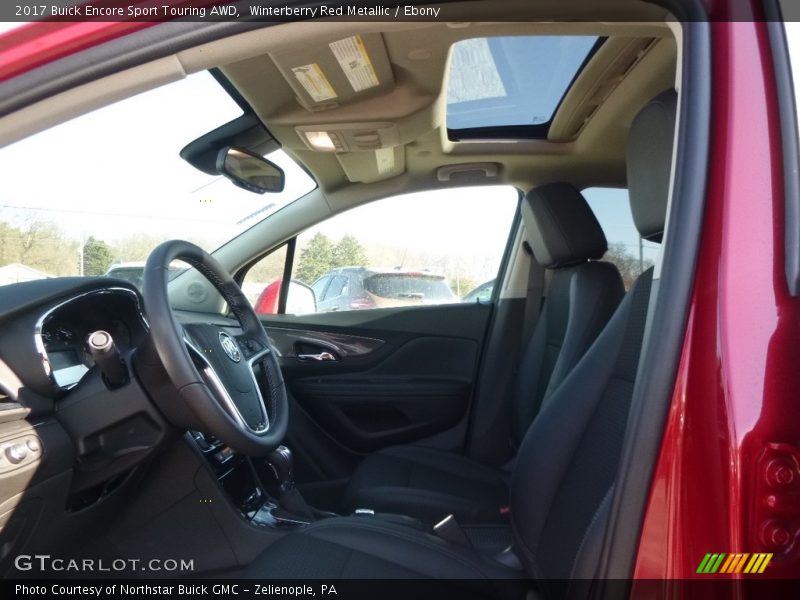 Winterberry Red Metallic / Ebony 2017 Buick Encore Sport Touring AWD