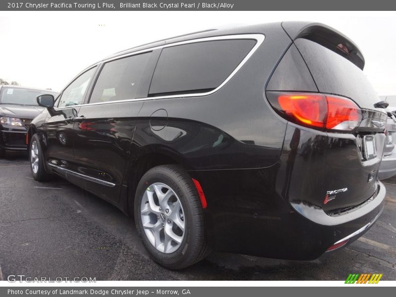 Brilliant Black Crystal Pearl / Black/Alloy 2017 Chrysler Pacifica Touring L Plus
