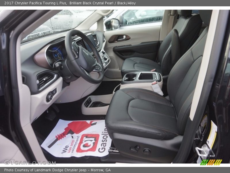Brilliant Black Crystal Pearl / Black/Alloy 2017 Chrysler Pacifica Touring L Plus