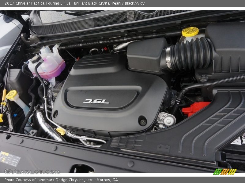 Brilliant Black Crystal Pearl / Black/Alloy 2017 Chrysler Pacifica Touring L Plus