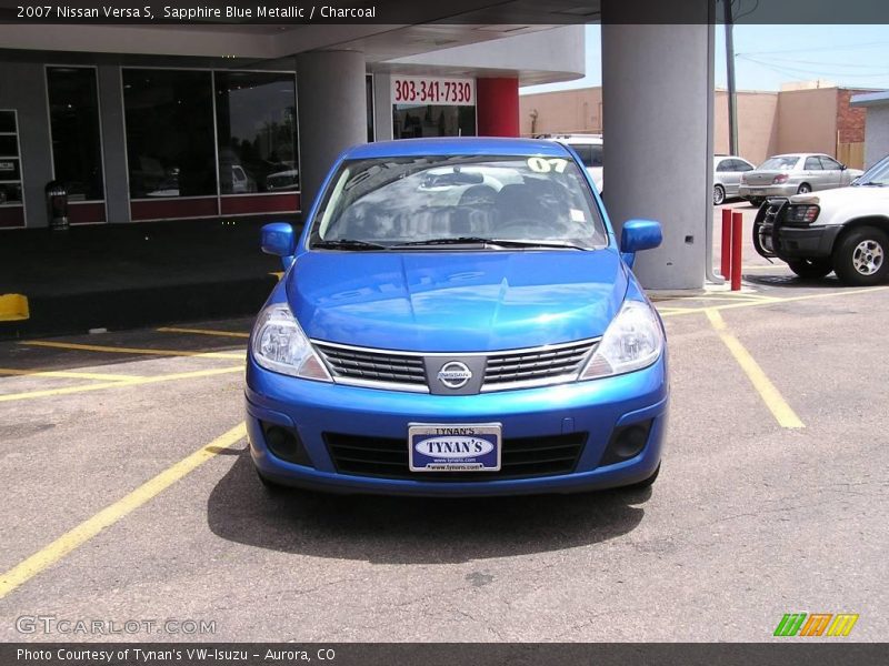 Sapphire Blue Metallic / Charcoal 2007 Nissan Versa S