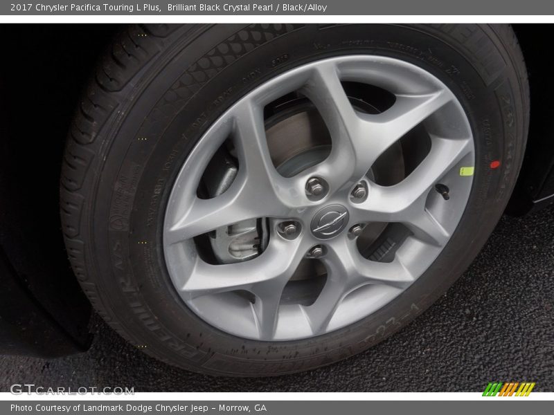 Brilliant Black Crystal Pearl / Black/Alloy 2017 Chrysler Pacifica Touring L Plus