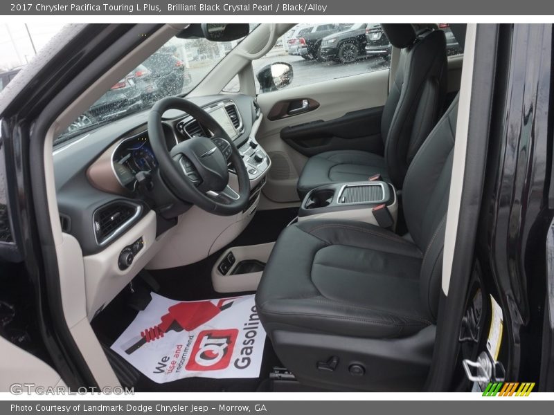 Brilliant Black Crystal Pearl / Black/Alloy 2017 Chrysler Pacifica Touring L Plus