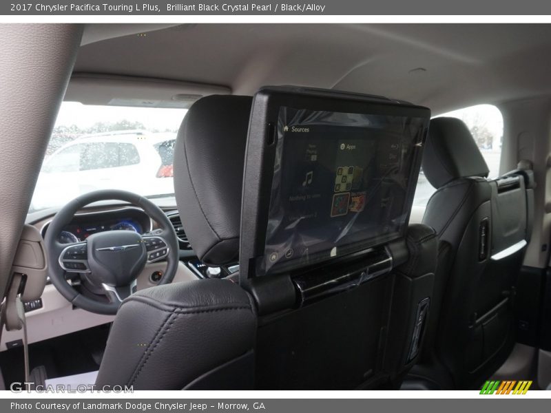 Brilliant Black Crystal Pearl / Black/Alloy 2017 Chrysler Pacifica Touring L Plus