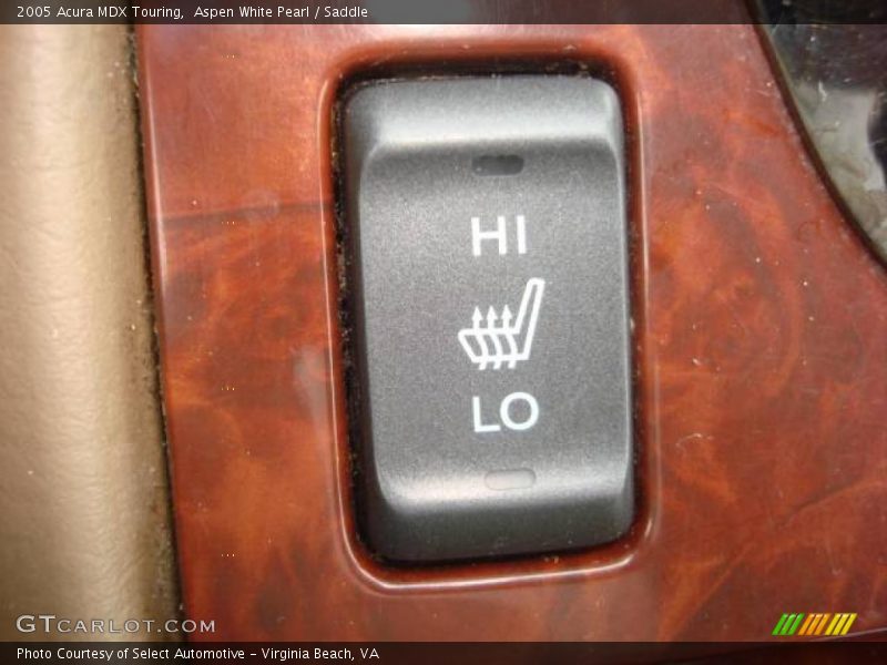 Aspen White Pearl / Saddle 2005 Acura MDX Touring