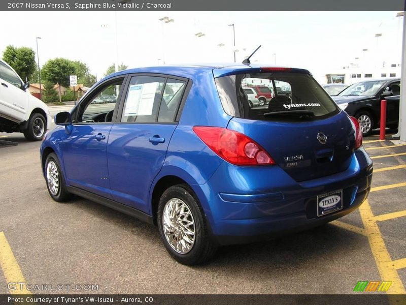 Sapphire Blue Metallic / Charcoal 2007 Nissan Versa S