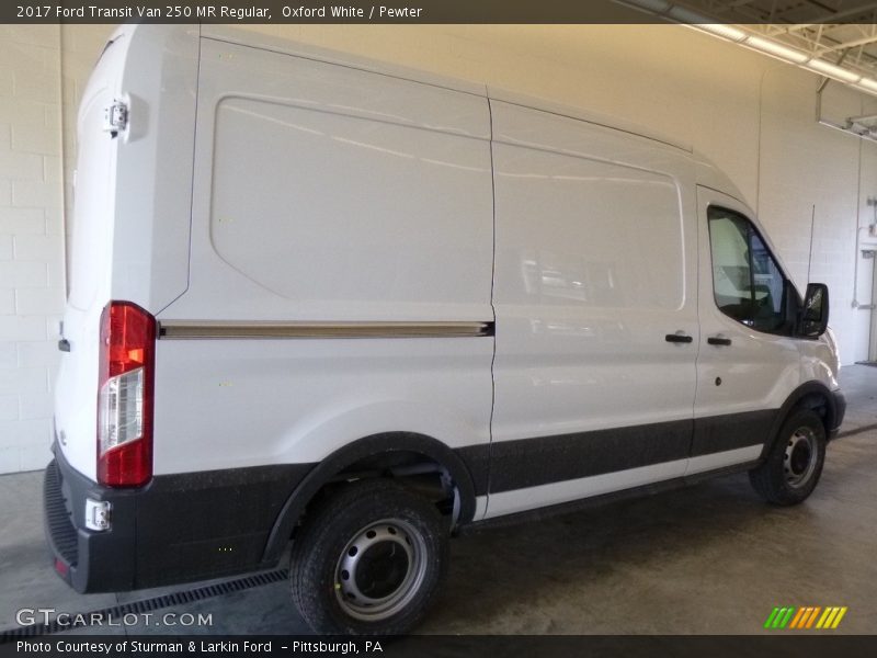 Oxford White / Pewter 2017 Ford Transit Van 250 MR Regular