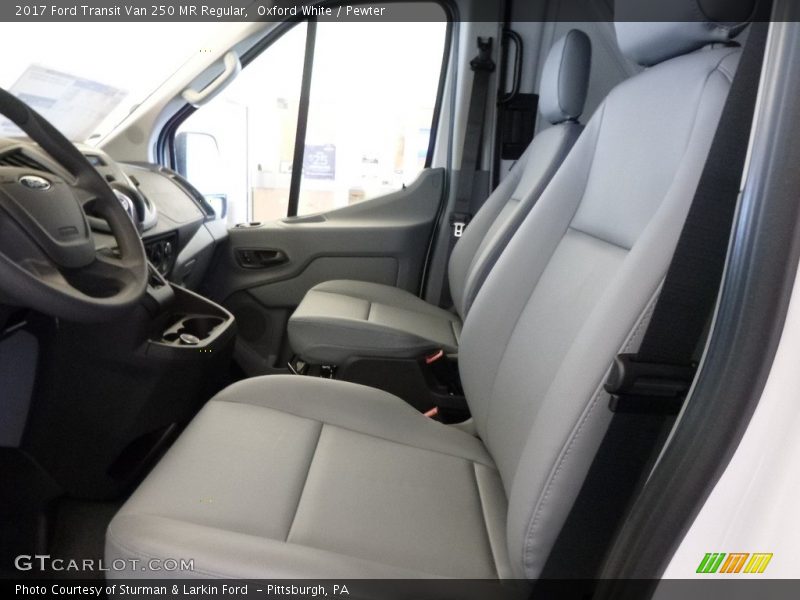 Oxford White / Pewter 2017 Ford Transit Van 250 MR Regular