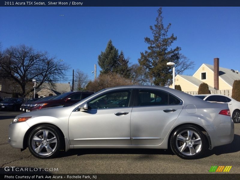 Silver Moon / Ebony 2011 Acura TSX Sedan