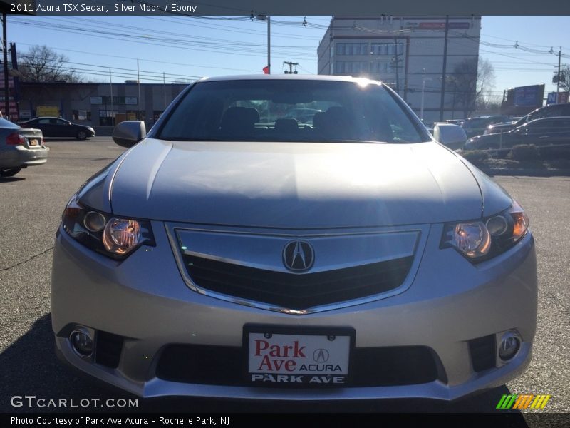 Silver Moon / Ebony 2011 Acura TSX Sedan