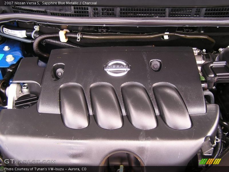 Sapphire Blue Metallic / Charcoal 2007 Nissan Versa S