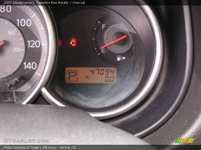Sapphire Blue Metallic / Charcoal 2007 Nissan Versa S