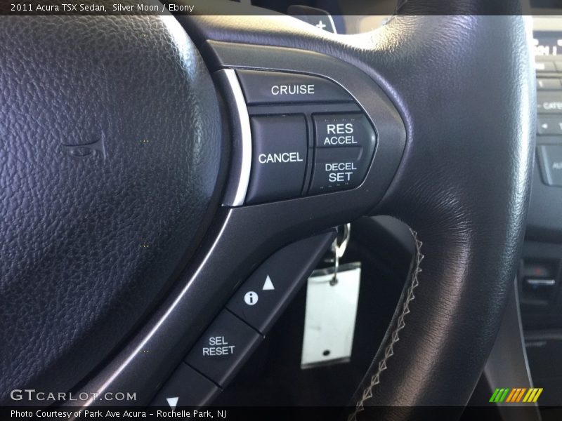 Silver Moon / Ebony 2011 Acura TSX Sedan