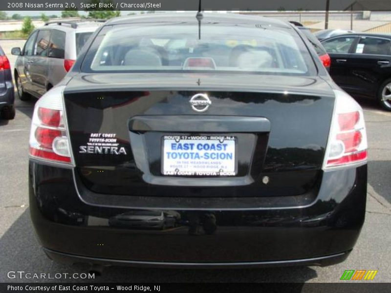 Super Black / Charcoal/Steel 2008 Nissan Sentra 2.0