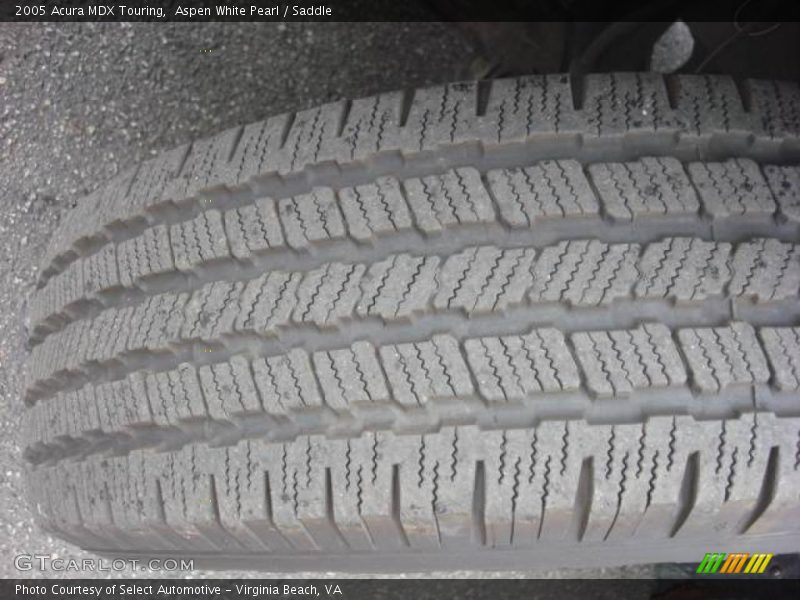Aspen White Pearl / Saddle 2005 Acura MDX Touring