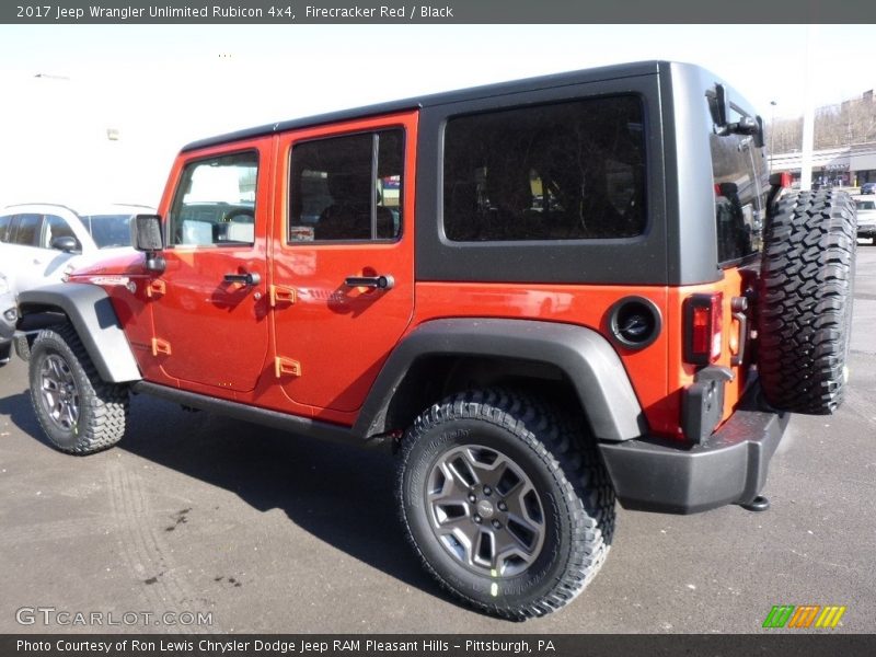 Firecracker Red / Black 2017 Jeep Wrangler Unlimited Rubicon 4x4