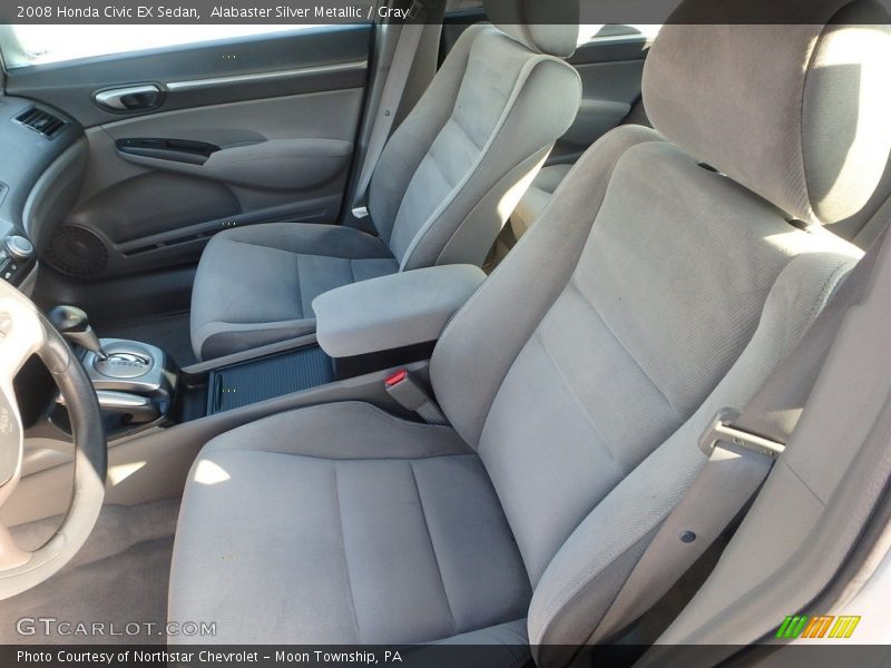 Alabaster Silver Metallic / Gray 2008 Honda Civic EX Sedan