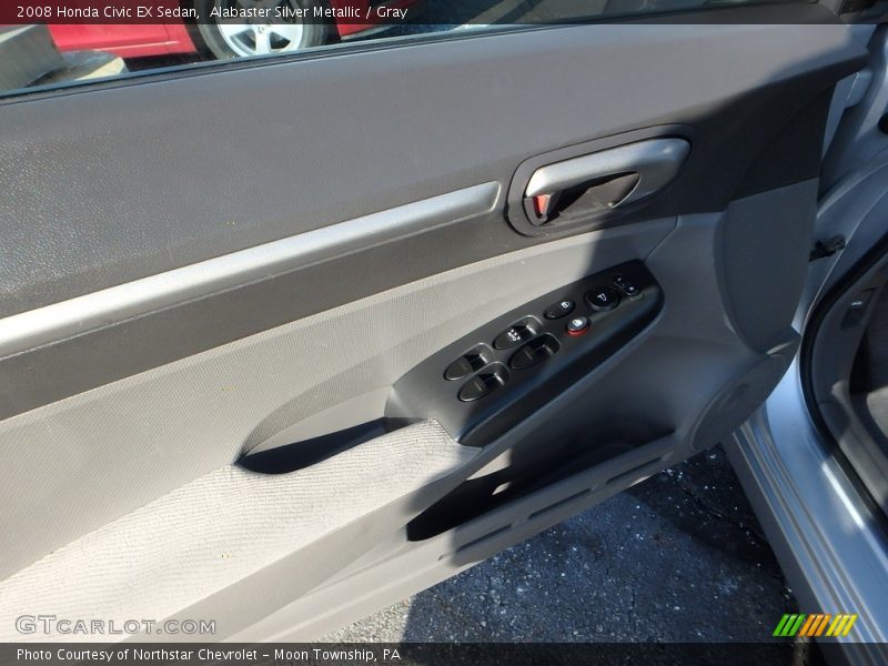 Alabaster Silver Metallic / Gray 2008 Honda Civic EX Sedan