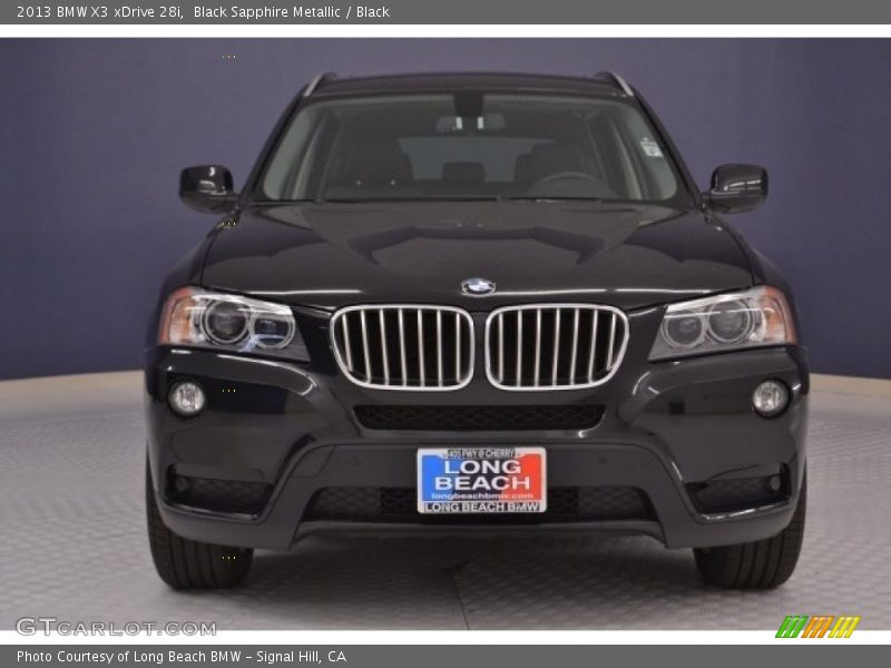 Black Sapphire Metallic / Black 2013 BMW X3 xDrive 28i