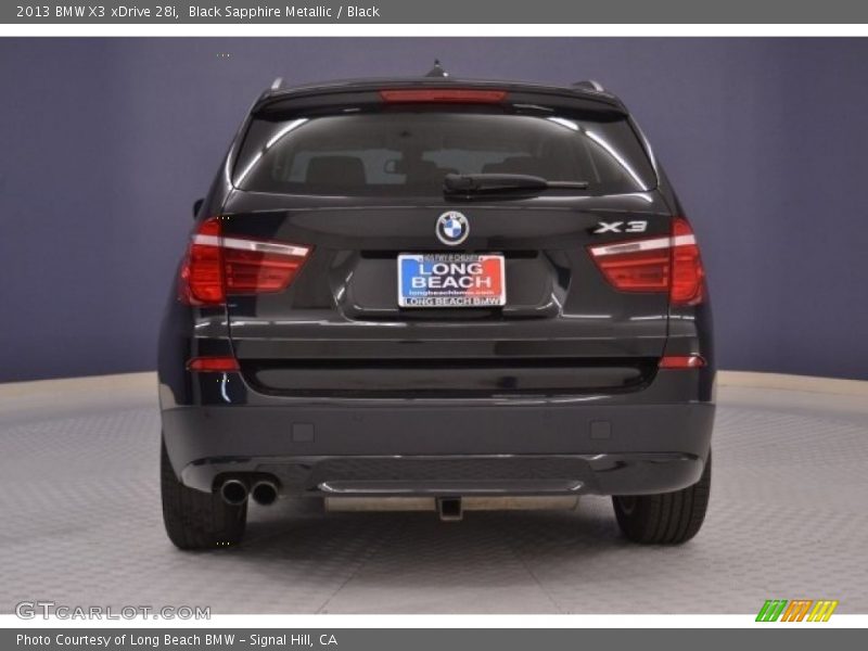 Black Sapphire Metallic / Black 2013 BMW X3 xDrive 28i