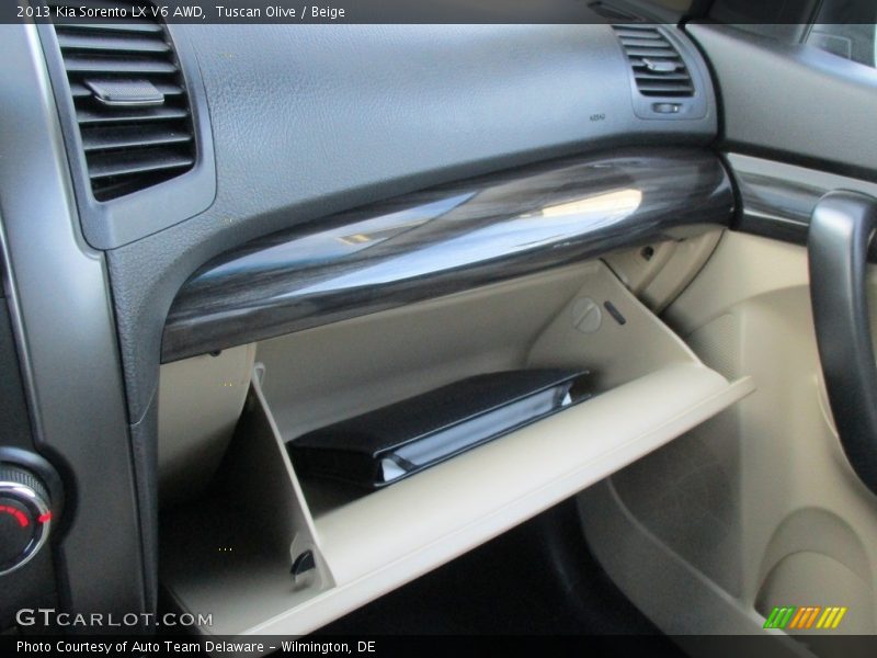 Tuscan Olive / Beige 2013 Kia Sorento LX V6 AWD