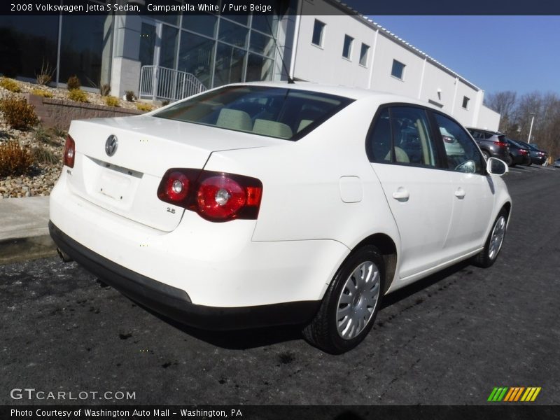 Campanella White / Pure Beige 2008 Volkswagen Jetta S Sedan