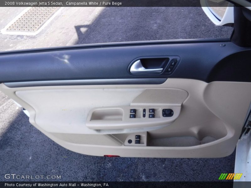 Campanella White / Pure Beige 2008 Volkswagen Jetta S Sedan