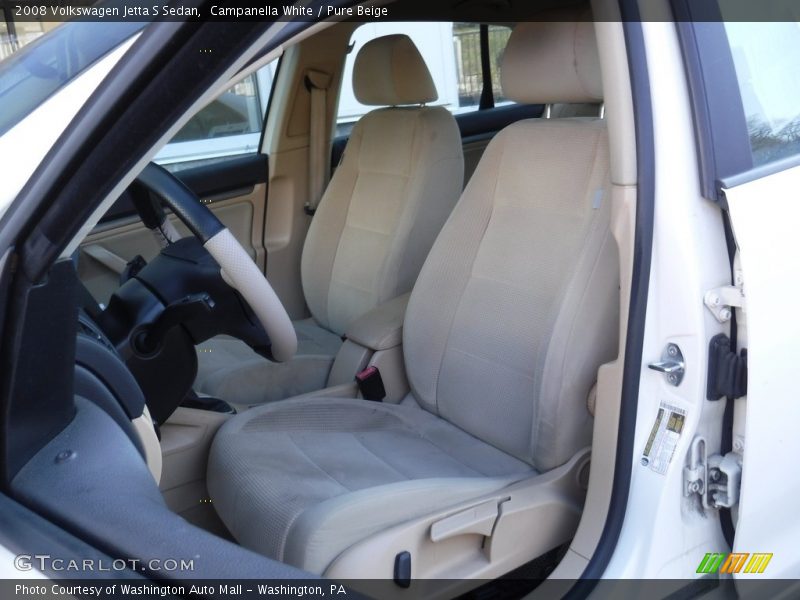 Campanella White / Pure Beige 2008 Volkswagen Jetta S Sedan