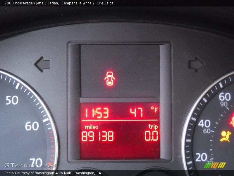 Campanella White / Pure Beige 2008 Volkswagen Jetta S Sedan