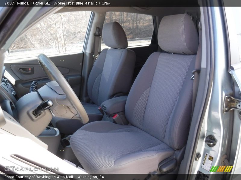 Alpine Frost Blue Metallic / Gray 2007 Hyundai Tucson GLS
