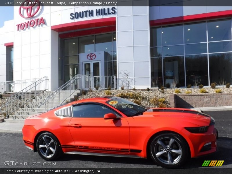 Competition Orange / Ebony 2016 Ford Mustang EcoBoost Coupe