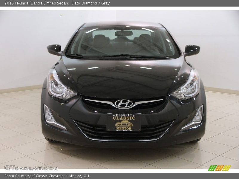 Black Diamond / Gray 2015 Hyundai Elantra Limited Sedan