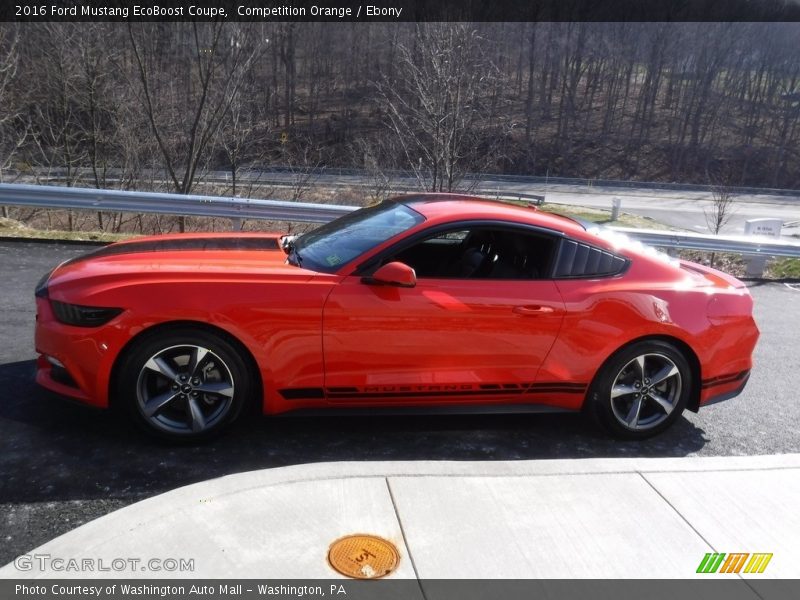 Competition Orange / Ebony 2016 Ford Mustang EcoBoost Coupe