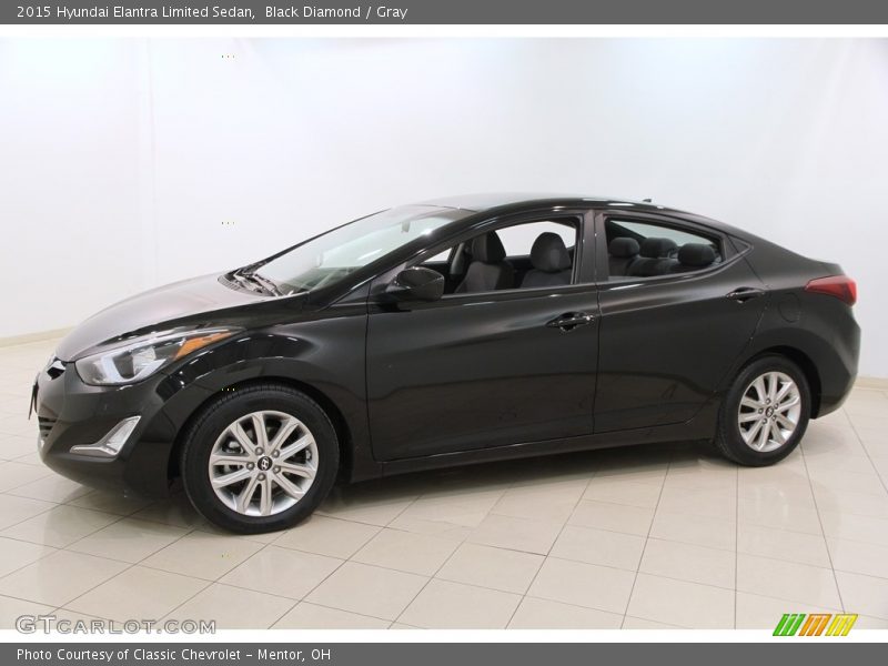Black Diamond / Gray 2015 Hyundai Elantra Limited Sedan