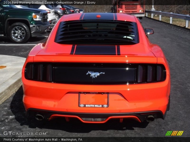 Competition Orange / Ebony 2016 Ford Mustang EcoBoost Coupe