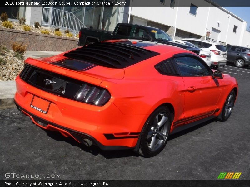 Competition Orange / Ebony 2016 Ford Mustang EcoBoost Coupe