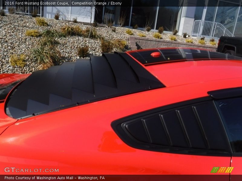 Competition Orange / Ebony 2016 Ford Mustang EcoBoost Coupe