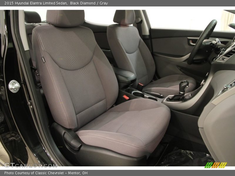 Black Diamond / Gray 2015 Hyundai Elantra Limited Sedan