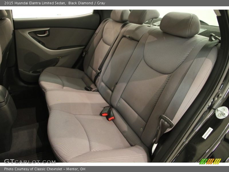 Black Diamond / Gray 2015 Hyundai Elantra Limited Sedan