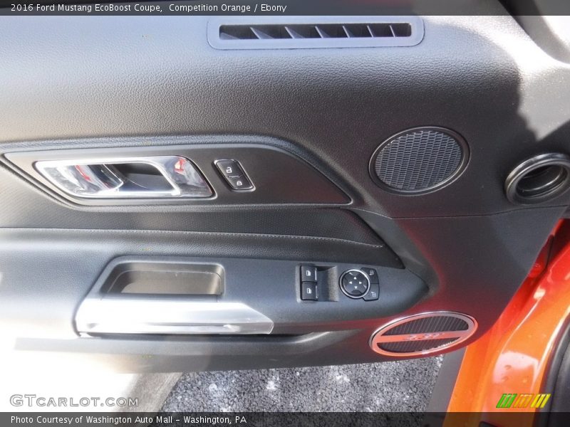 Competition Orange / Ebony 2016 Ford Mustang EcoBoost Coupe