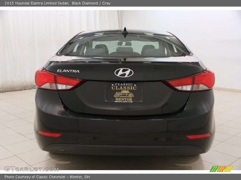 Black Diamond / Gray 2015 Hyundai Elantra Limited Sedan