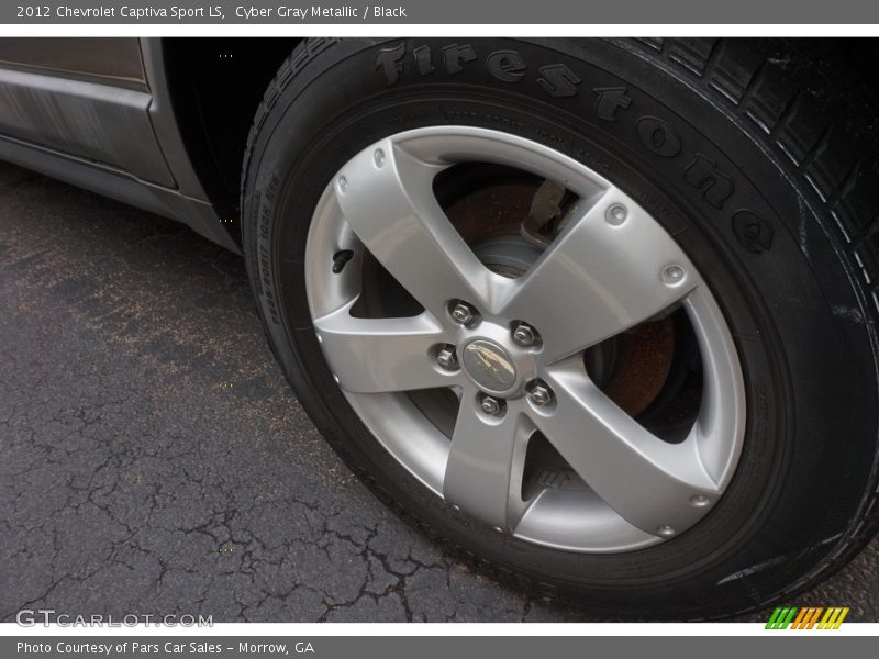 Cyber Gray Metallic / Black 2012 Chevrolet Captiva Sport LS