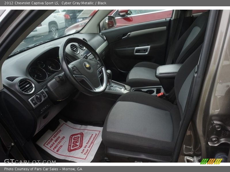 Cyber Gray Metallic / Black 2012 Chevrolet Captiva Sport LS