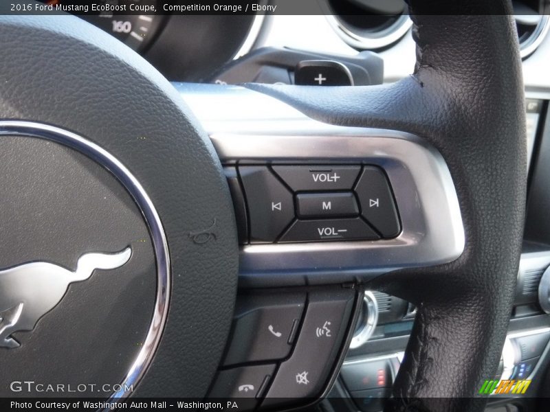 Competition Orange / Ebony 2016 Ford Mustang EcoBoost Coupe