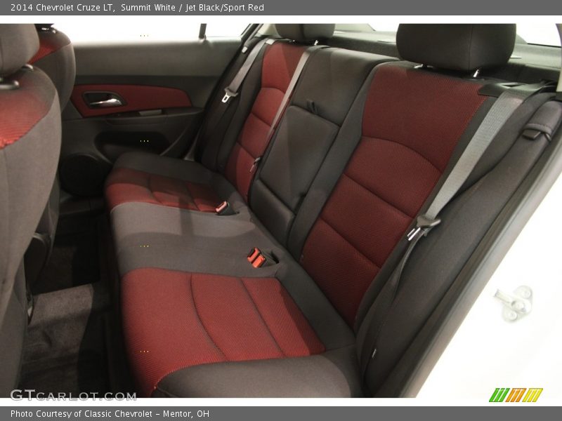Summit White / Jet Black/Sport Red 2014 Chevrolet Cruze LT