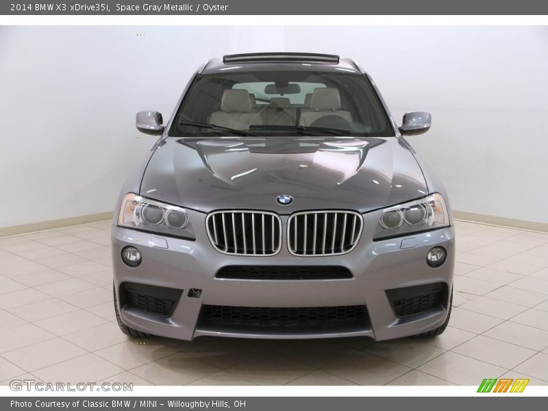 Space Gray Metallic / Oyster 2014 BMW X3 xDrive35i